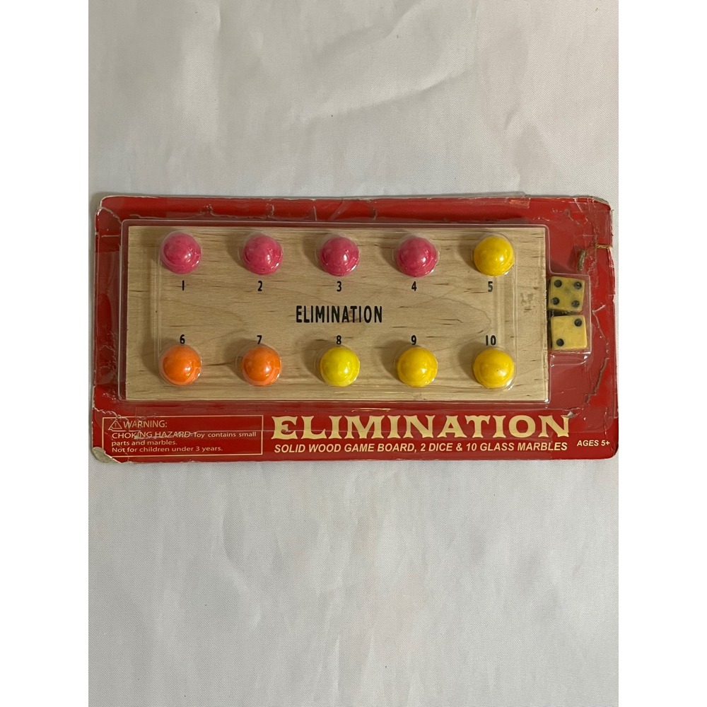 Fundex Games‎ Classic Elimination Solid Wood Board Game Dice Marbles 5124 New
